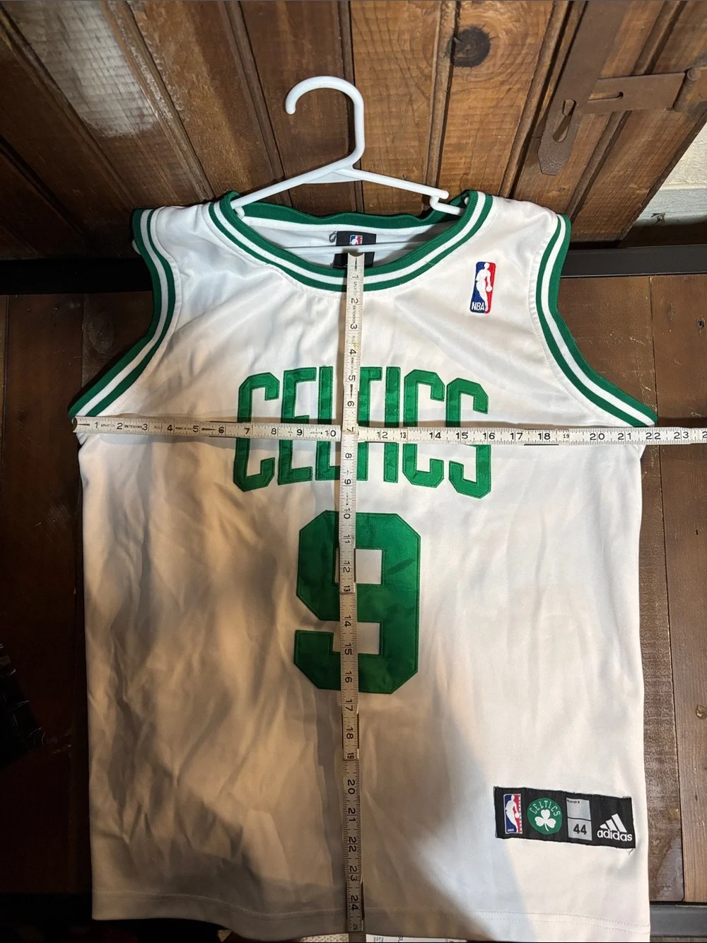 adidas White & Green Boston Celtics #9 Rajon Rondo Basketball Jersey